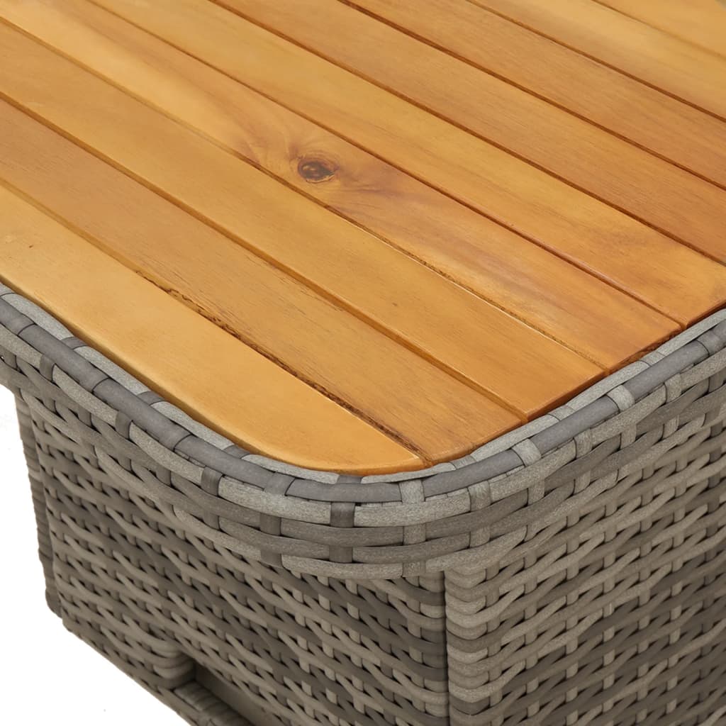 Set Divano da Giardino 2 pz con Cuscini Grigio in Polyrattan | homemem39