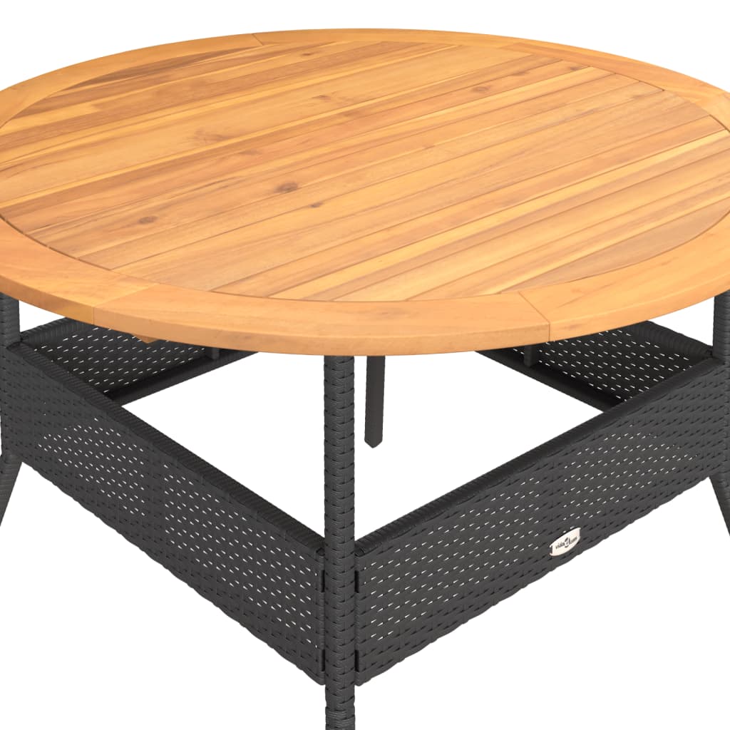 Set Divani da Giardino 2 pz con Cuscini in Polyrattan Nero | homemem39