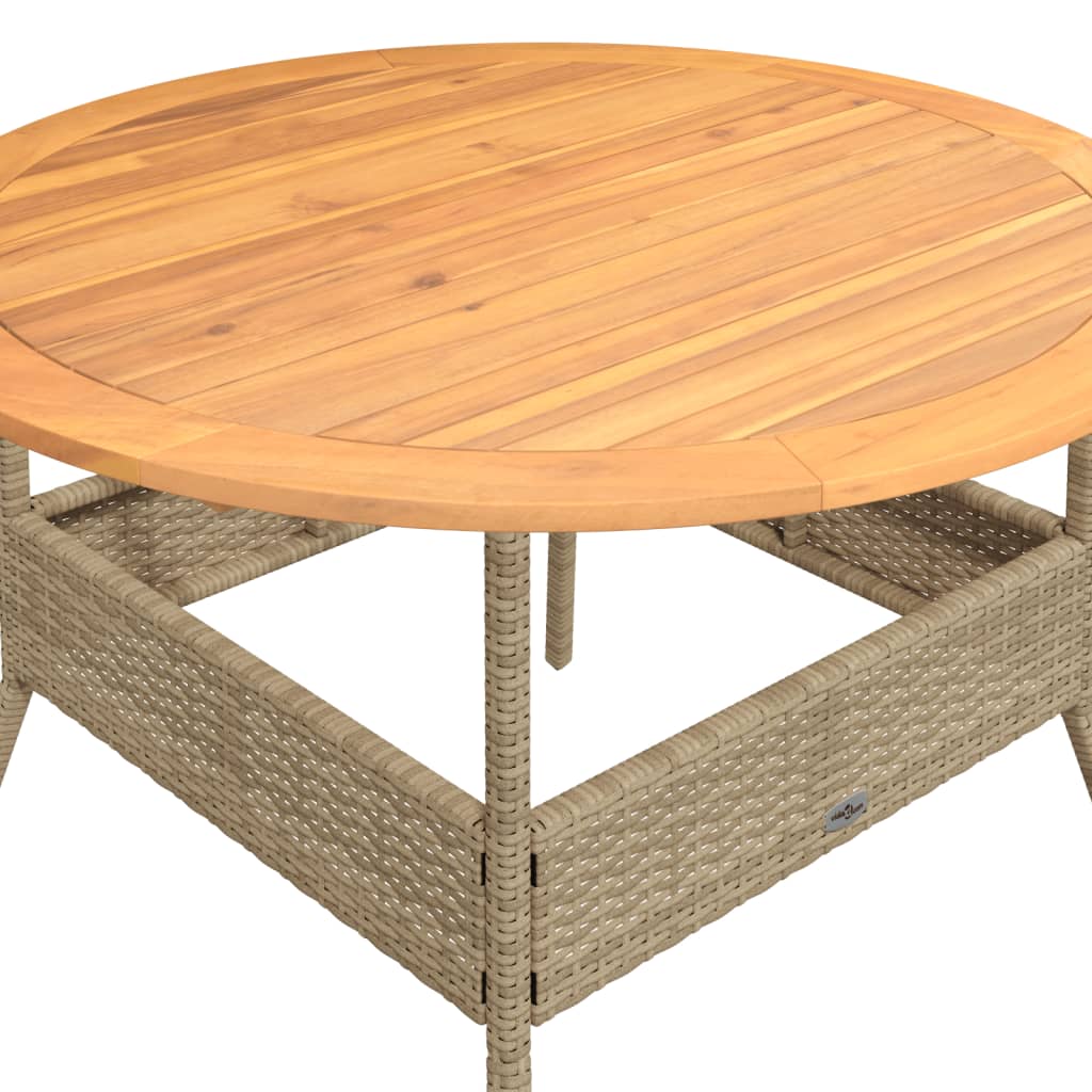 Set Divani da Giardino 2 pz con Cuscini Beige in Polyrattan | homemem39