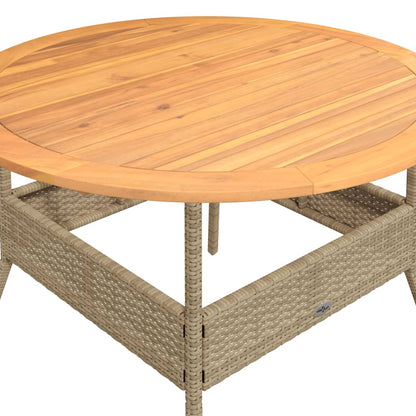 Set Divani da Giardino 2 pz con Cuscini Beige in Polyrattan | homemem39