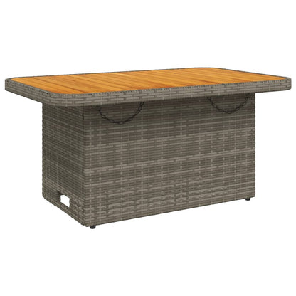 Set Divani da Giardino 5 pz con Cuscini in Polyrattan Grigio | homemem39