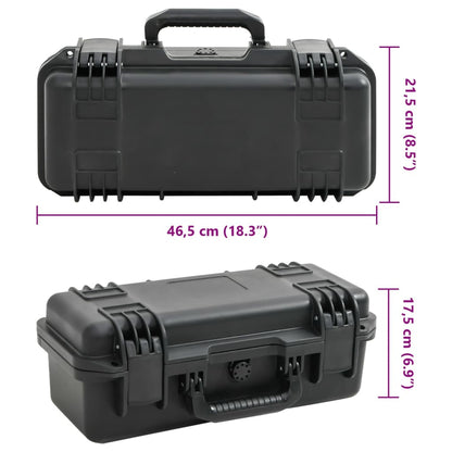 Valigetta da Volo Portatile Nera 46,5x21,5x17,5 cm in PP | homemem39