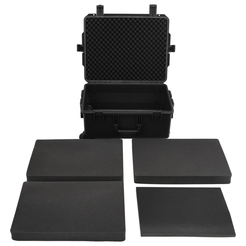 Valigetta da Volo Portatile Nera 62,5x50x28,5 cm in PP | homemem39