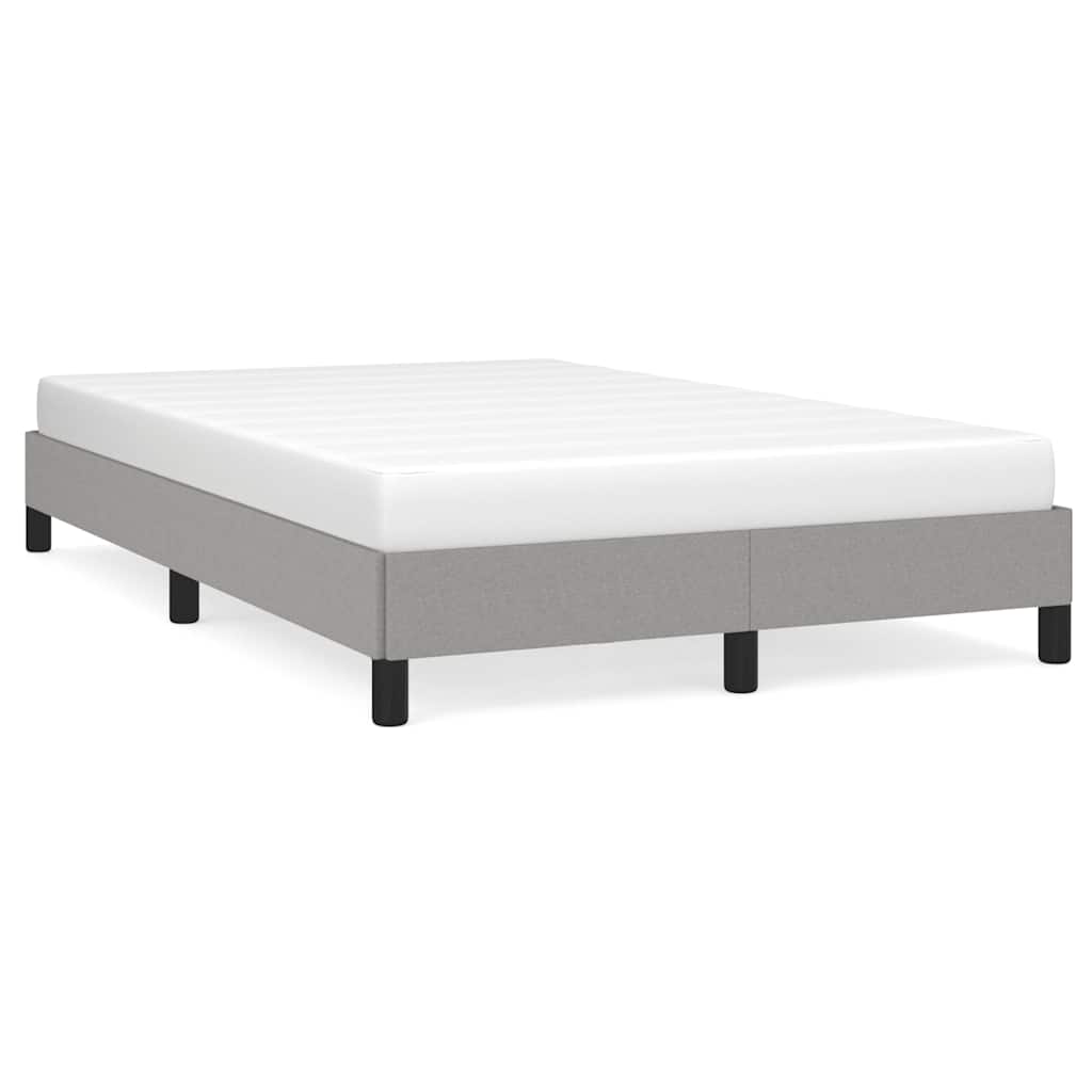 Giroletto senza Materasso Grigio Chiaro 120x190 cm in Tessuto