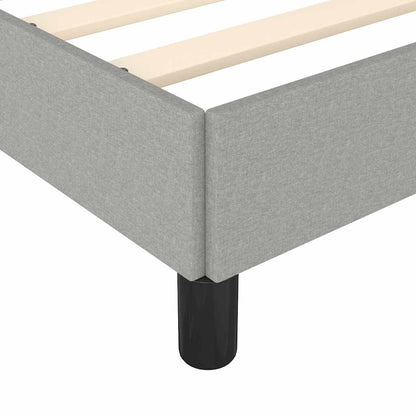 Giroletto senza Materasso Grigio Chiaro 120x190 cm in Tessuto