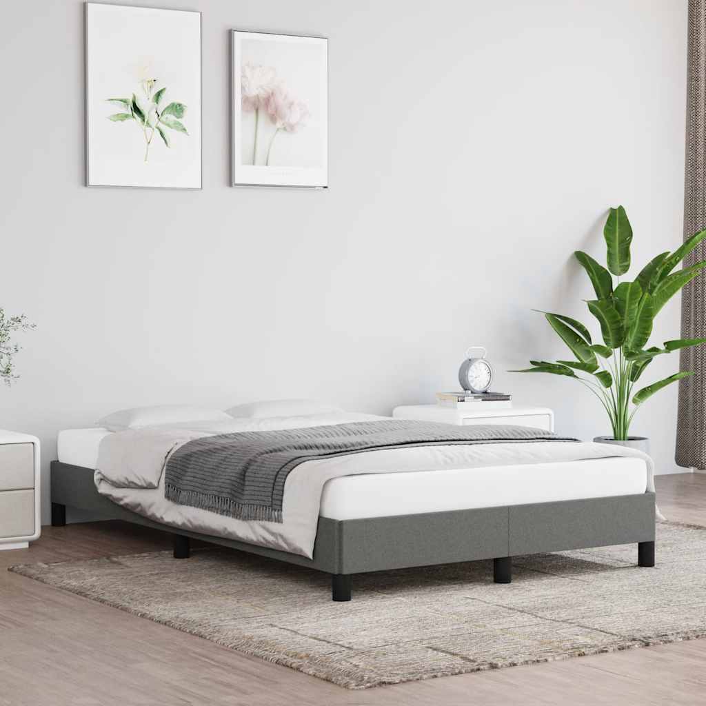 Giroletto senza Materasso Grigio Scuro 120x190 cm in Tessuto