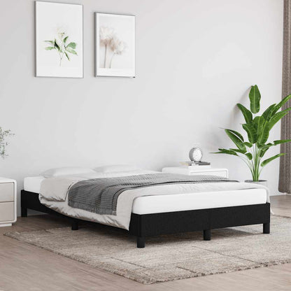 Giroletto senza Materasso Nero 120x190 cm in Tessuto