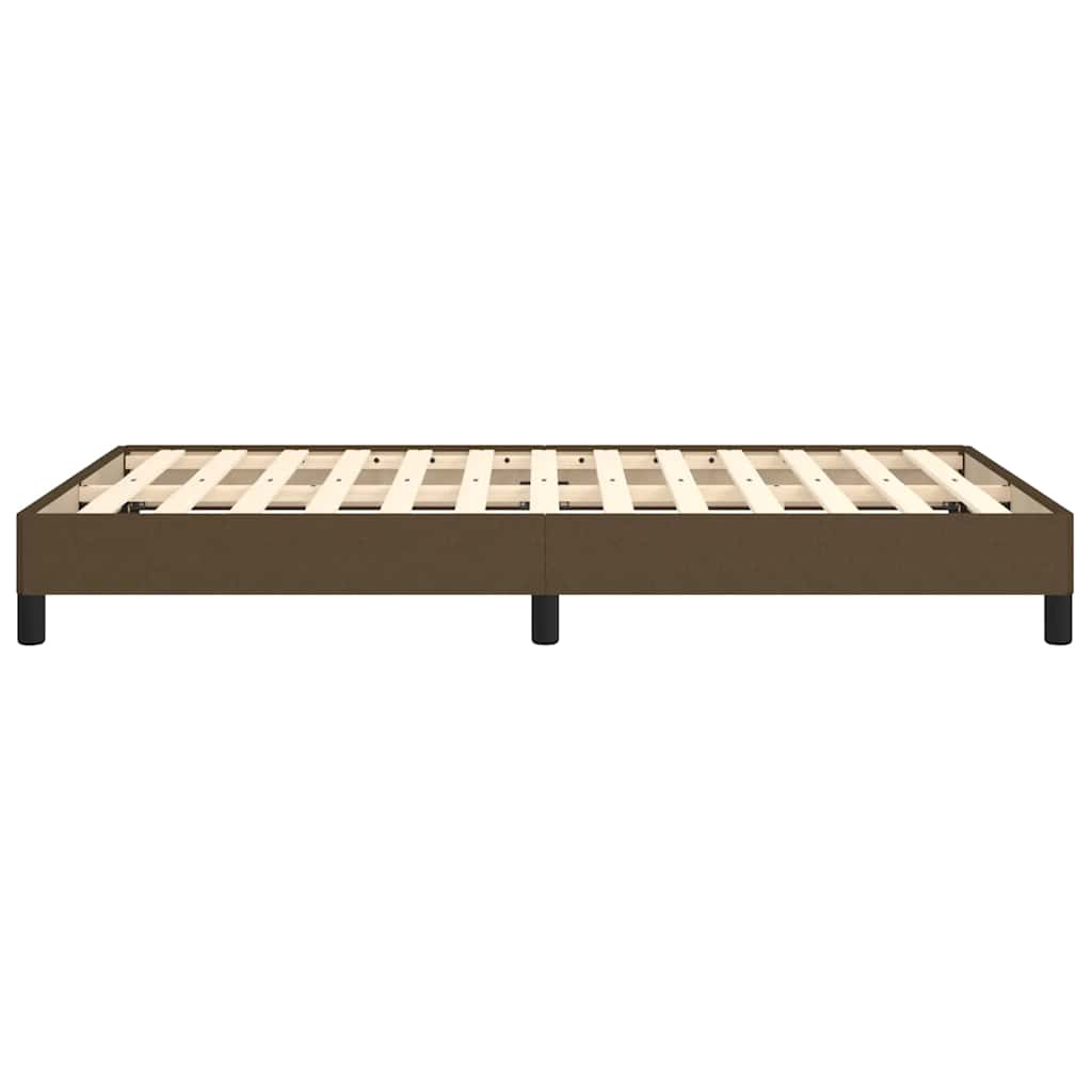 Giroletto senza Materasso Marrone Scuro 80x200 cm in Tessuto