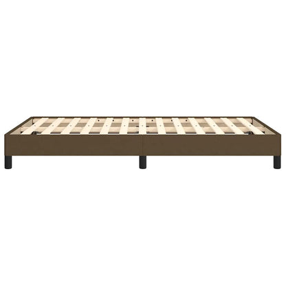 Giroletto senza Materasso Marrone Scuro 80x200 cm in Tessuto