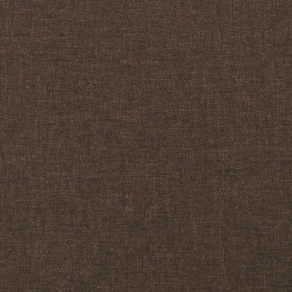 Giroletto senza Materasso Marrone Scuro 80x200 cm in Tessuto