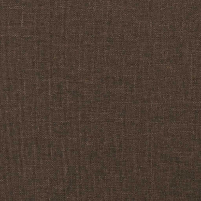 Giroletto senza Materasso Marrone Scuro 80x200 cm in Tessuto