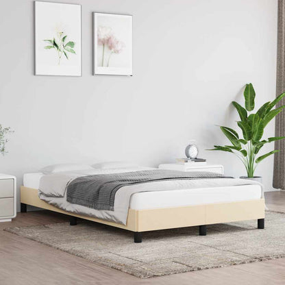 Giroletto senza Materasso Crema 120x190cm in Tessuto