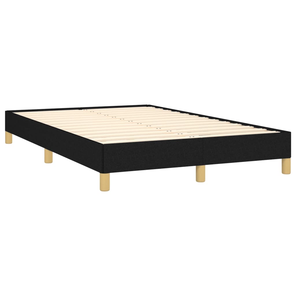 Black bed frame 120x190 cm in fabric