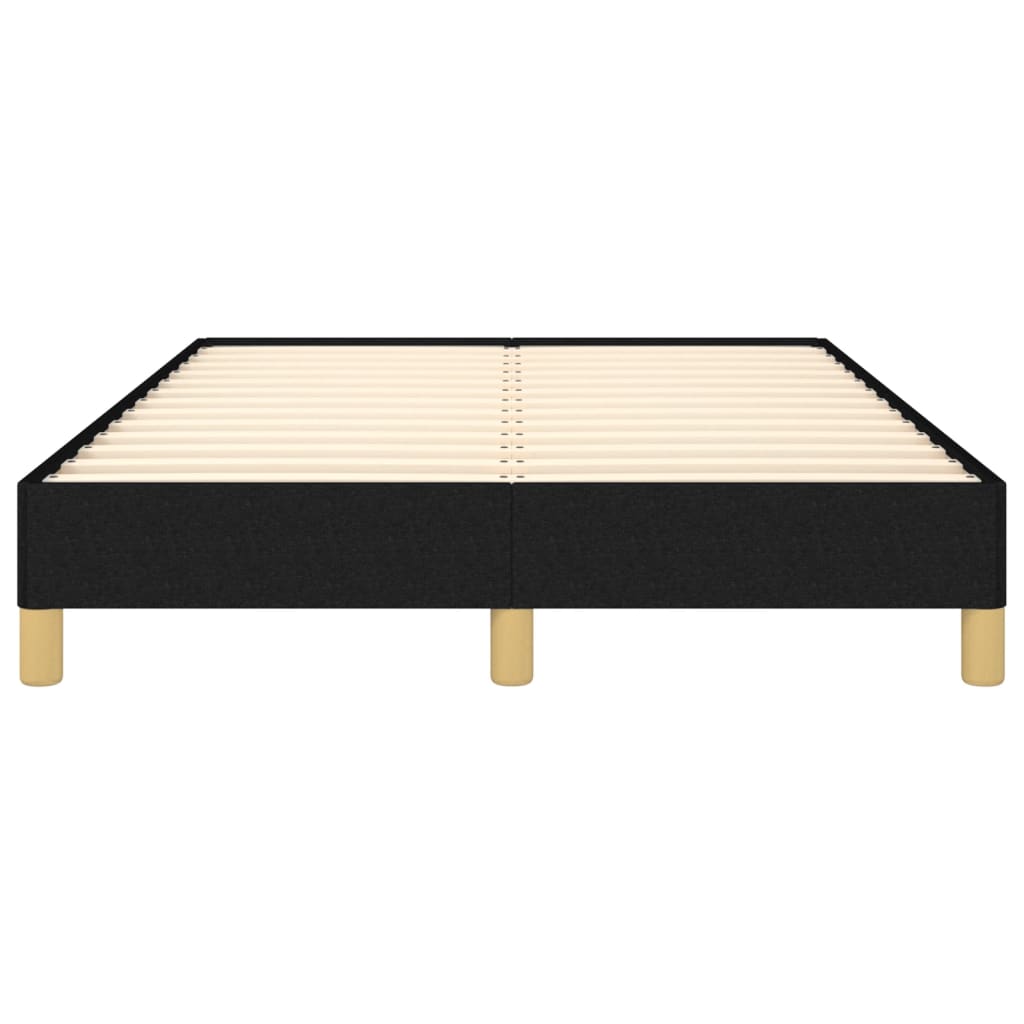 Black bed frame 120x190 cm in fabric