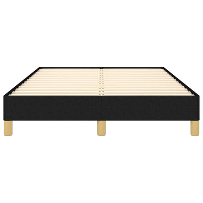 Black bed frame 120x190 cm in fabric