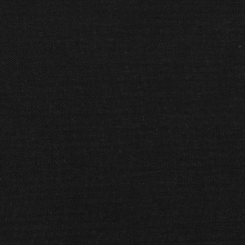 Giroletto senza Materasso Nero 120x190 cm in Tessuto