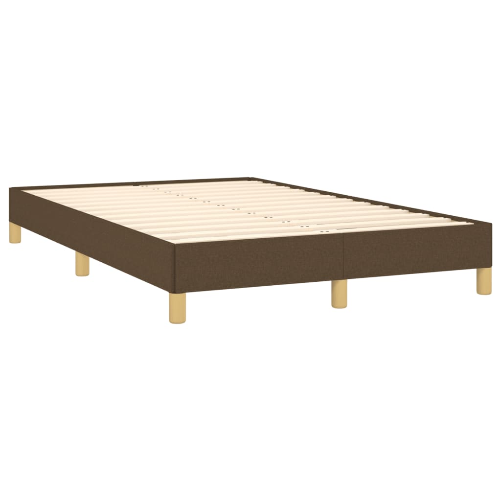 Giroletto senza Materasso Marrone Scuro 80x200 cm in Tessuto