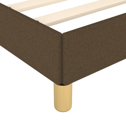 Giroletto senza Materasso Marrone Scuro 80x200 cm in Tessuto