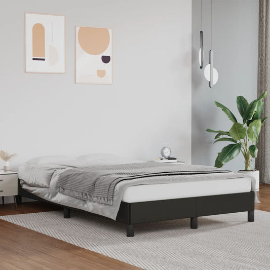 Giroletto senza Materasso Nero 120x190 cm Similpelle