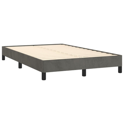 Giroletto senza Materasso Grigio Scuro 120x190 cm Velluto
