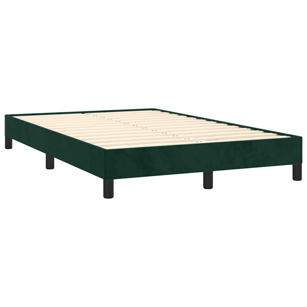 Giroletto senza Materasso Verde Scuro 120x190 cm Velluto