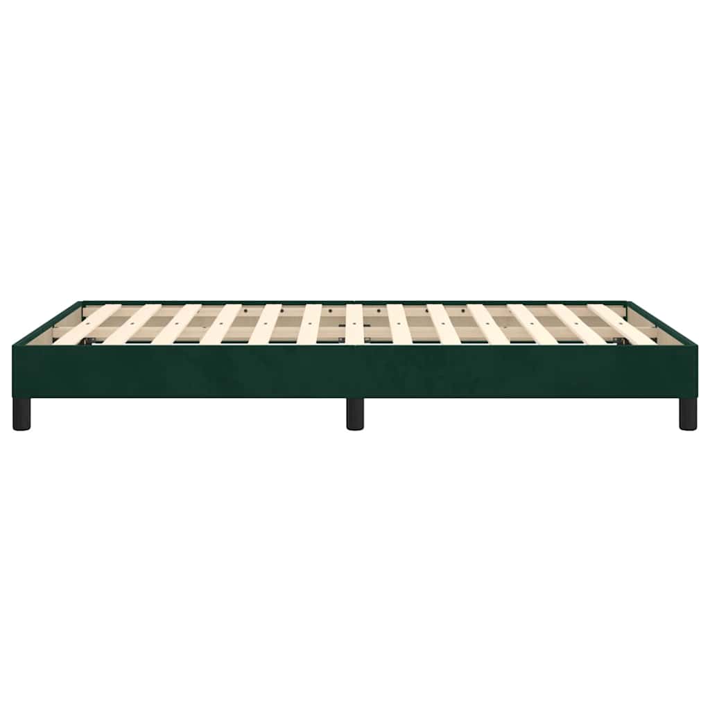 Giroletto senza Materasso Verde Scuro 120x190 cm Velluto