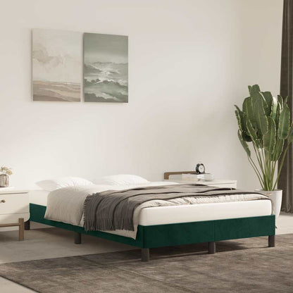 Giroletto senza Materasso Verde Scuro 120x190 cm Velluto