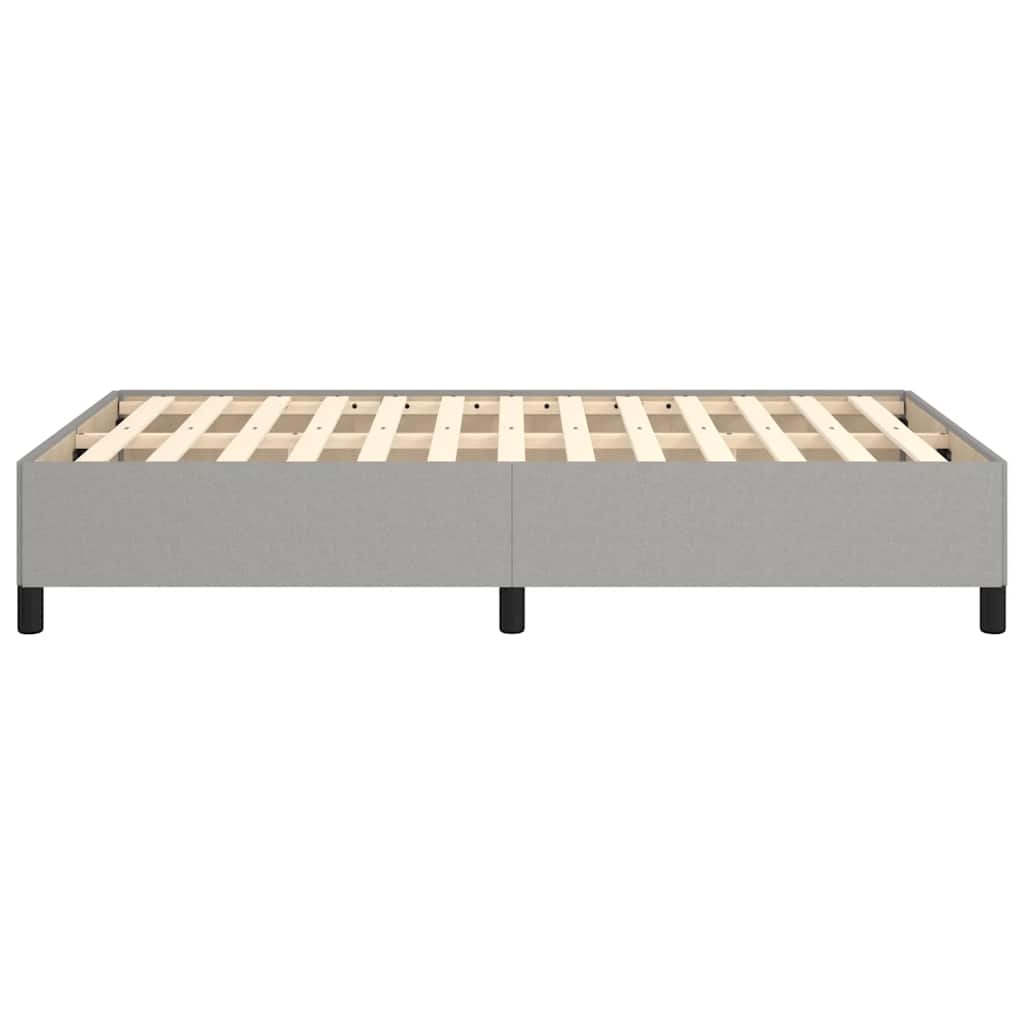 Giroletto senza Materasso Grigio Chiaro 120x190 cm in Tessuto