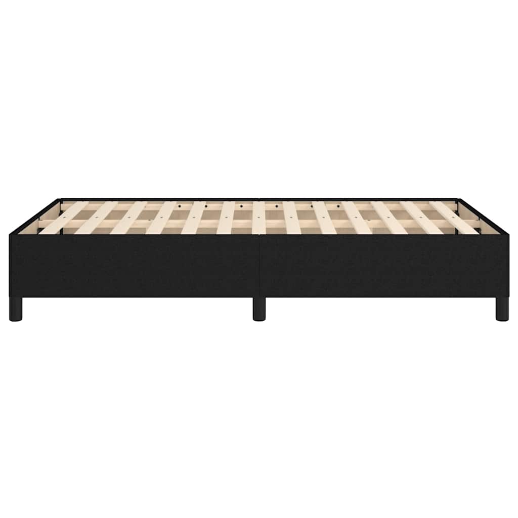 Giroletto senza Materasso Nero 120x190 cm in Tessuto