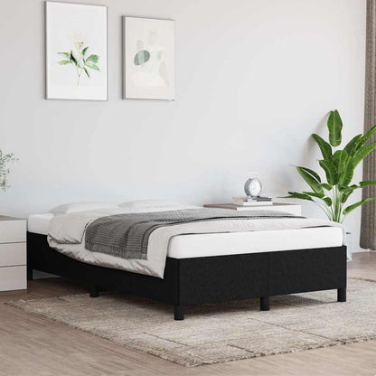 Giroletto senza Materasso Nero 120x190 cm in Tessuto