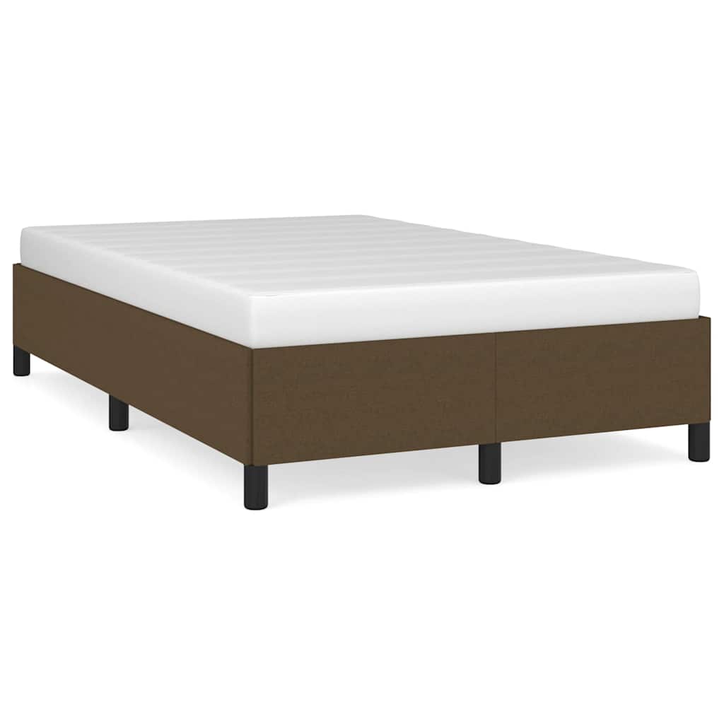 Giroletto senza Materasso Marrone Scuro 80x200 cm in Tessuto