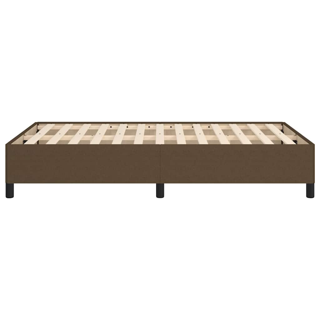 Giroletto senza Materasso Marrone Scuro 80x200 cm in Tessuto