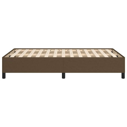 Giroletto senza Materasso Marrone Scuro 80x200 cm in Tessuto