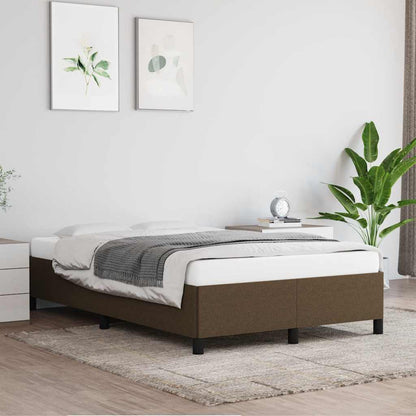 Giroletto senza Materasso Marrone Scuro 80x200 cm in Tessuto