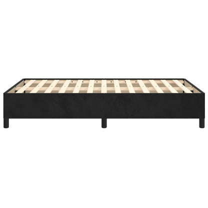 Giroletto senza Materasso Nero 120x190 cm Velluto