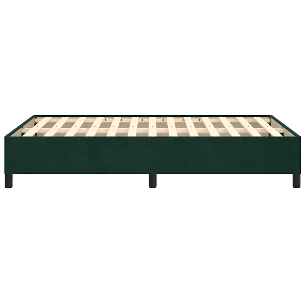 Giroletto senza Materasso Verde Scuro 120x190 cm Velluto