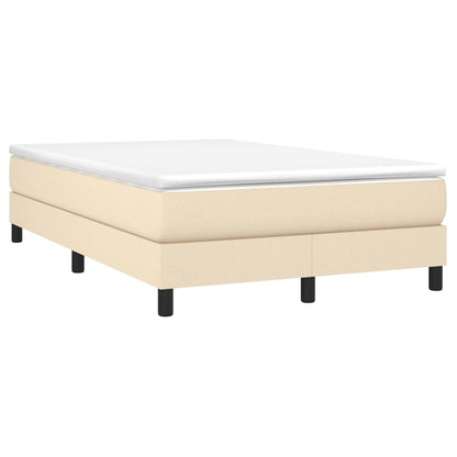 Giroletto a Molle con Materasso Crema 120x190 cm in Tessuto