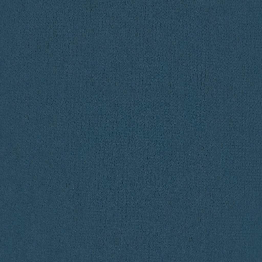 Giroletto a Molle con Materasso Blu Scuro 120x190 cm in Velluto