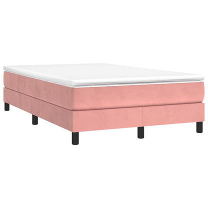 Giroletto a Molle con Materasso Rosa 120x190 cm in Velluto | homemem39