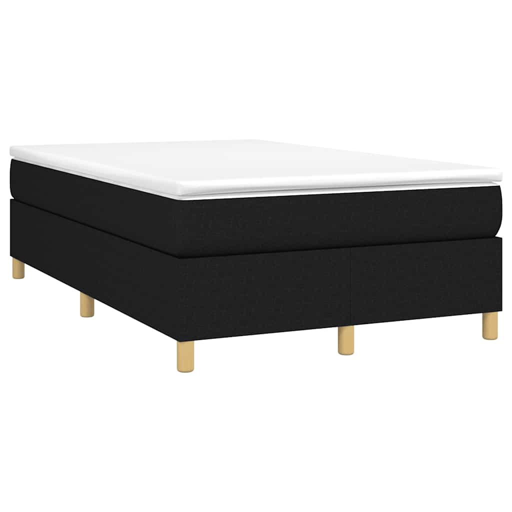 Giroletto a Molle con Materasso Nero 120x190 cm in Tessuto | homemem39