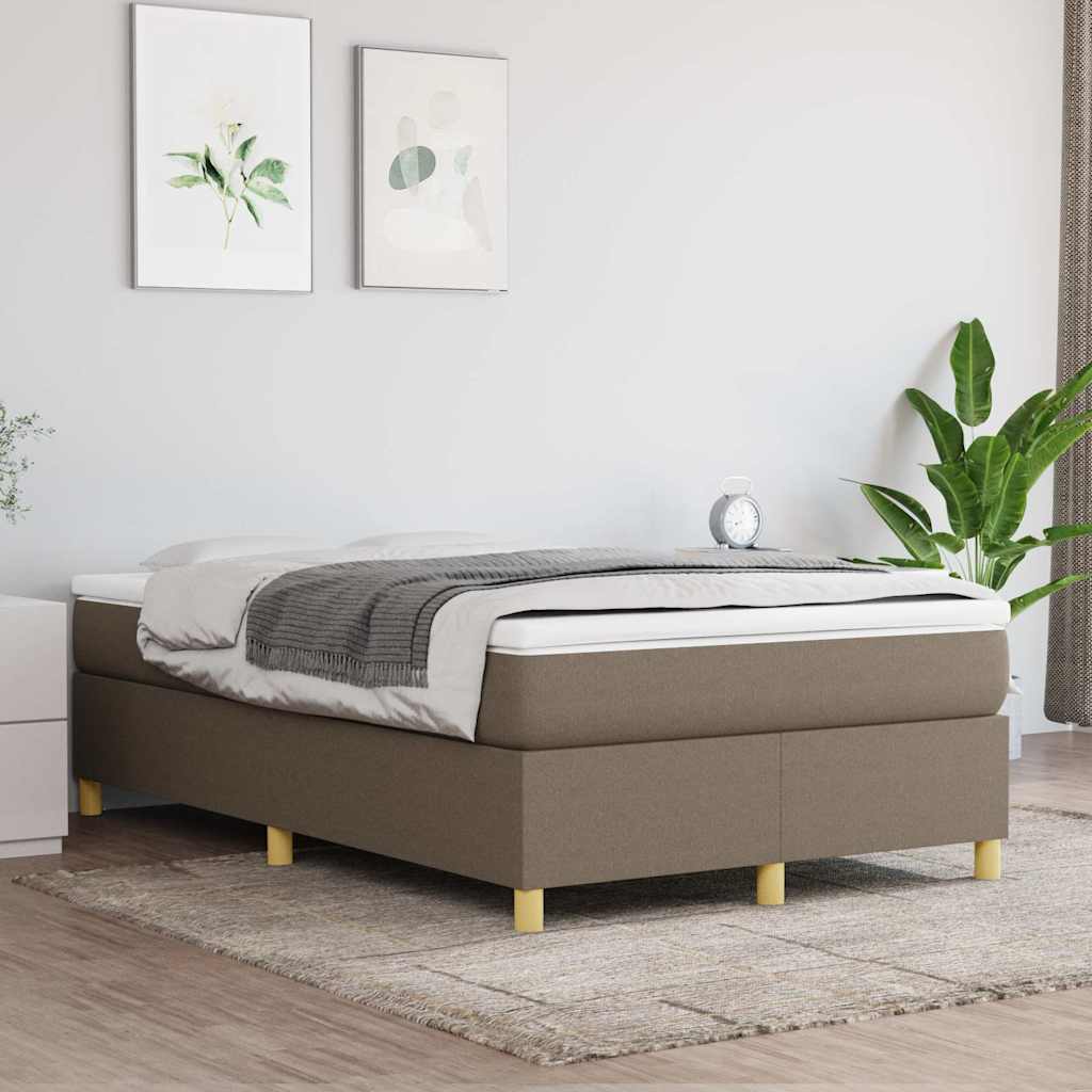 Giroletto a Molle con Materasso Tortora 120x190 cm in Tessuto | homemem39