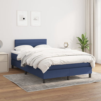 Giroletto a Molle con Materasso Blu 120x190 cm in Tessuto | homemem39