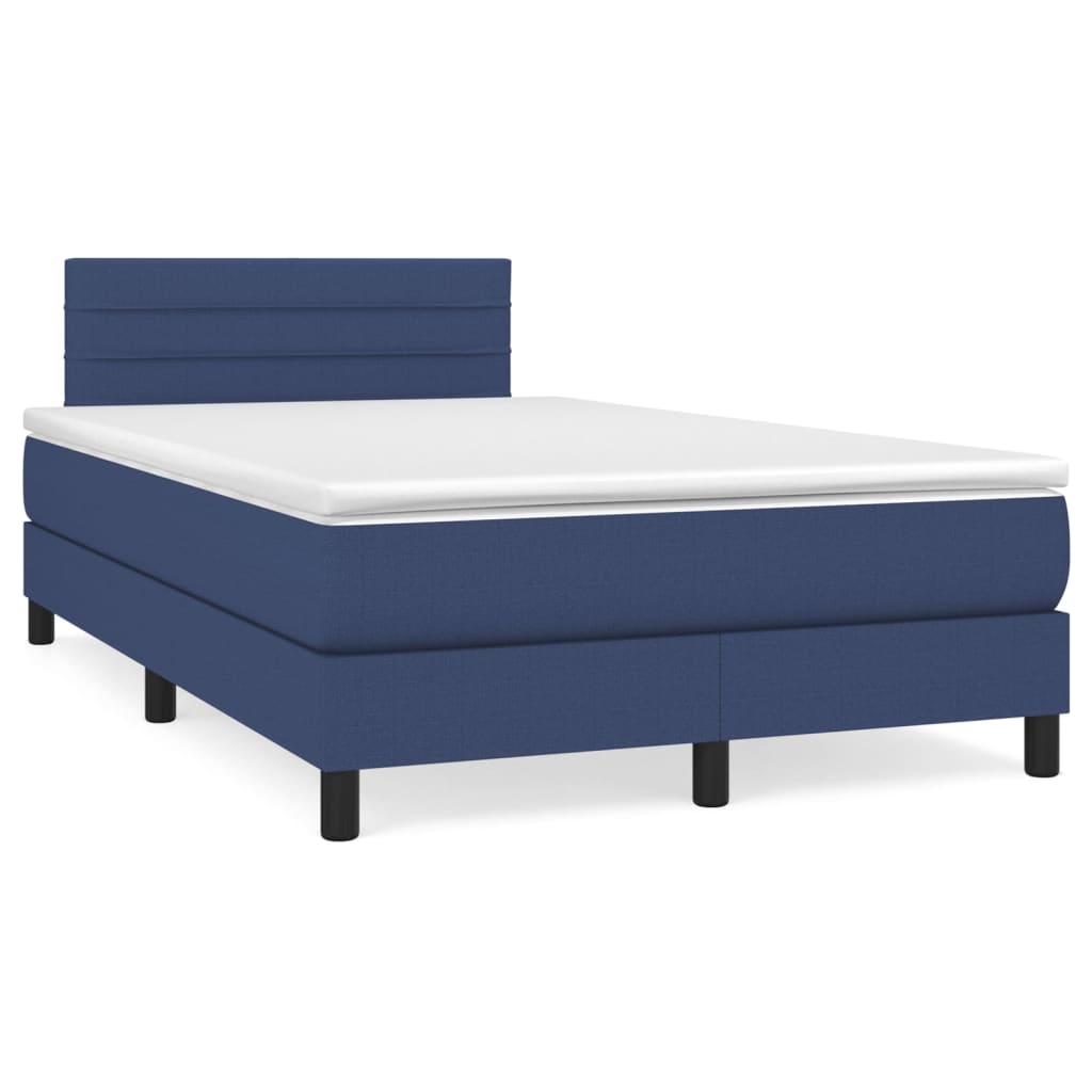 Giroletto a Molle con Materasso Blu 120x190 cm in Tessuto | homemem39