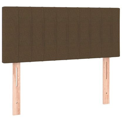 Giroletto a Molle con Materasso Marrone Scuro 120x190cm Tessuto | homemem39