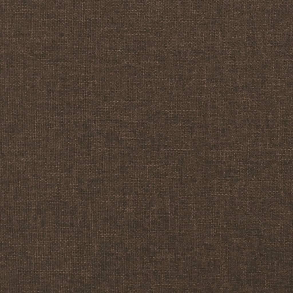 Giroletto a Molle con Materasso Marrone Scuro 120x190cm Tessuto | homemem39