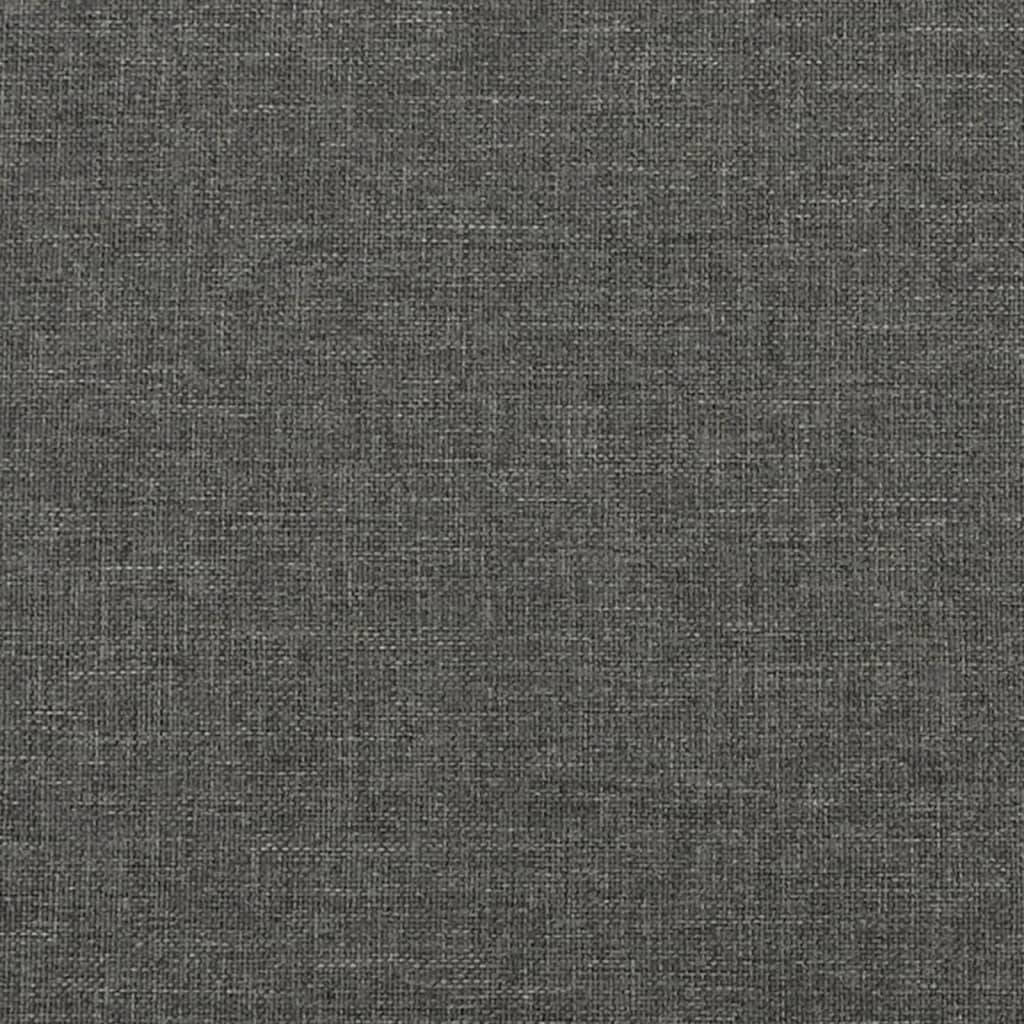 Giroletto a Molle con Materasso Grigio Scuro 120x190cm Tessuto - homemem39