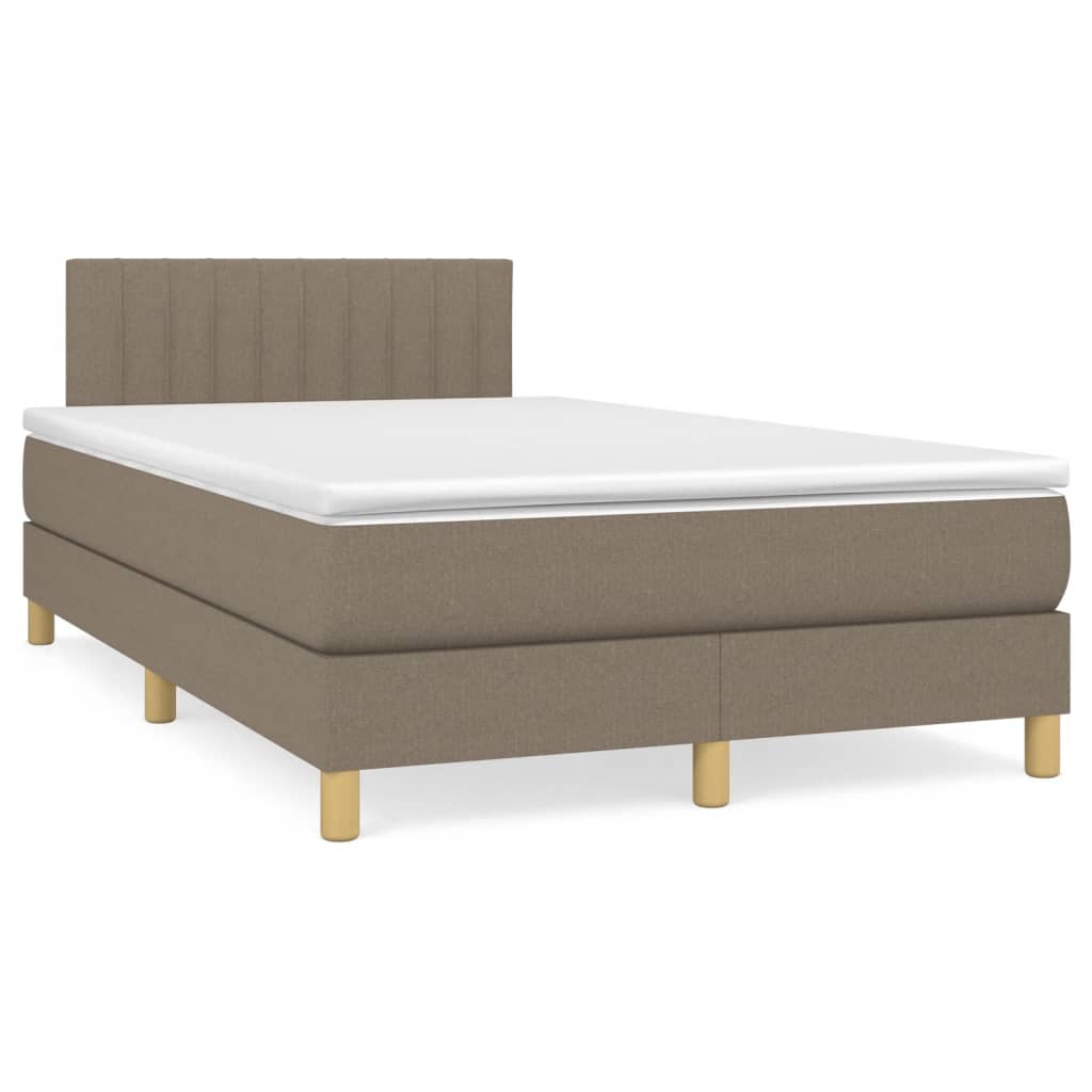 Giroletto a Molle con Materasso Tortora 120x190 cm in Tessuto | homemem39