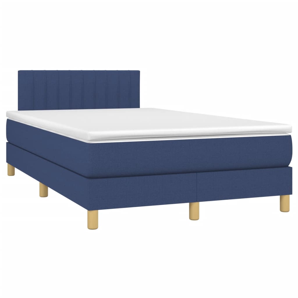Giroletto a Molle con Materasso Blu 120x190 cm in Tessuto | homemem39