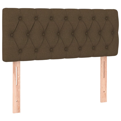 Giroletto a Molle con Materasso Marrone Scuro 120x190cm Tessuto | homemem39