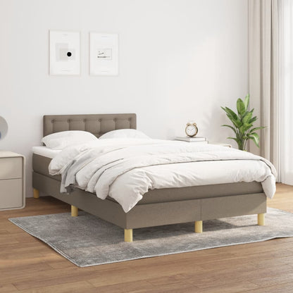 Giroletto a Molle con Materasso Tortora 120x190 cm in Tessuto | homemem39